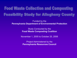 Food Waste Collection and Composting Study