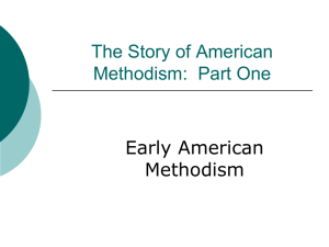 The Story of American Methodism: Part One