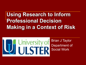 Brian Taylor, University of Ulster
