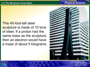 4.2 The Structure of an Atom