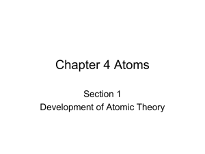 Chapter 4 Atoms