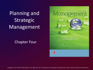 Strategic planning - McGraw Hill Higher Education
