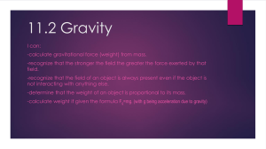 11.2 Gravity