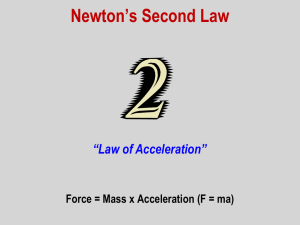 PowerPoint Presentation - Newton*s Laws of Motion
