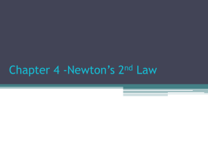 Forces & Newton's Laws Ch. 4, 5, & 6