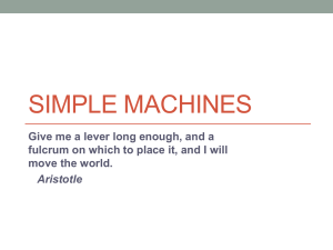 Simple Machines - (www.ramsey.k12.nj.us).