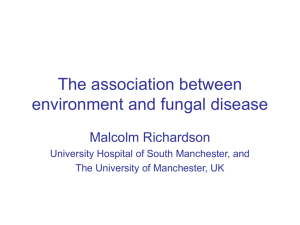 The association between environment and fungal disease