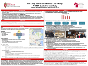 A WREN Qualitative Case Study