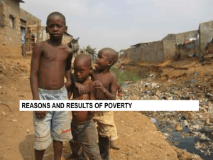 Reasons for Poverty