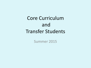 Does My Transfer Course Work for the Core?
