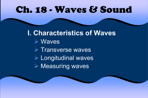 I. Characteristics of Waves