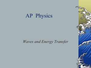 Waves and Energy Transfer - McKinney ISD Staff Sites