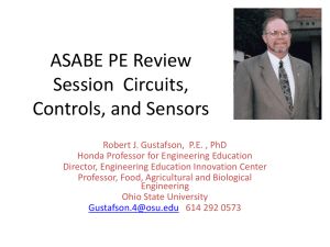 ASABE PE Review Session - American Society of Agricultural and