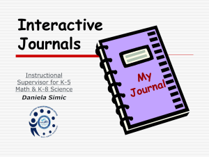 What are Interactive Journals?