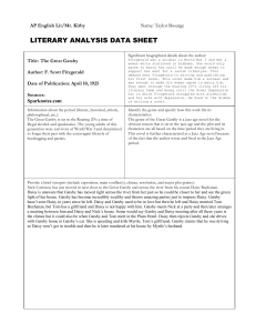 literary analysis data sheet