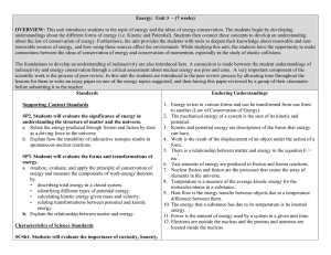 Unit 3 Section 2 Energy - Morehouse Scientific Literacy Center