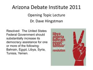 Arizona Debate Institute 2011