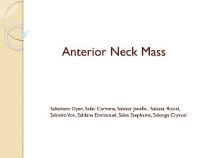 Antertior Neck Mass