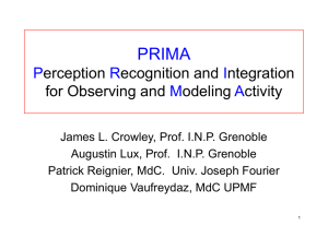 PRIMA Perception Recognition and Integration for Observing