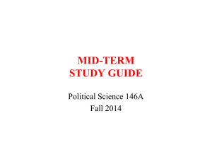 Study Guide for Mid