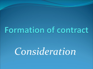 Formation of contract