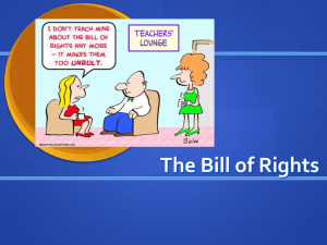 The Bill of Rights