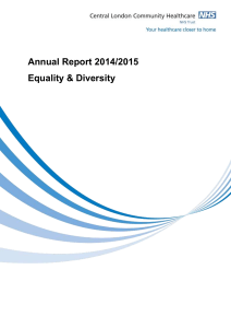 Annual Equality and Diversity Report 2014/15