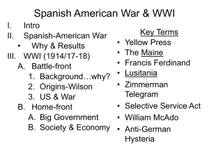 Spanish American War & WWI