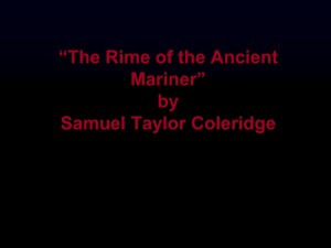 “The Rime of the Ancient Mariner” by Samuel Taylor Coleridge