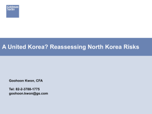 Reassessing North Korea Risks - the School of Economics and