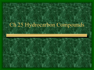 Ch 25 Hydrocarbon Compounds