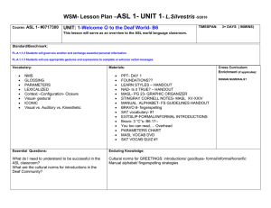 ASL 1 -WSM-LP- Unit 1