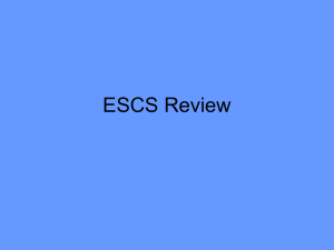 ESCS Review PPT