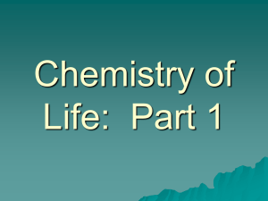 Chemistry of Life