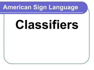 Classifiers - SkyView Academy