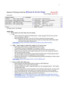 MSJC Research Committee Minutes