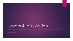 Leadership in Action - Colorado Springs School District 11