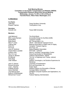 Full Committee - TRB Committee on Accessible Transportation and