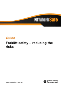 Forklift safety - reducing the risks