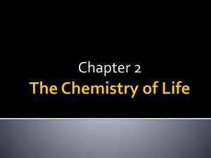 The Chemistry of Life PP