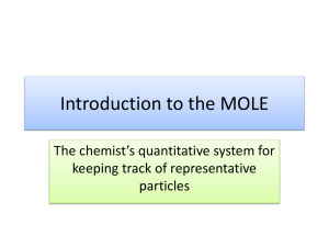 An Intro to the MOLE