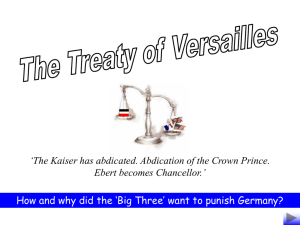 Treaty of Versailles