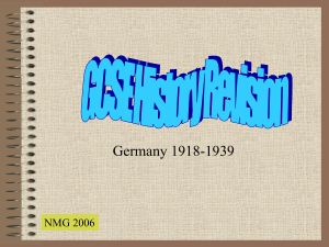 Germany Revision Q... - The Ecclesbourne School Online