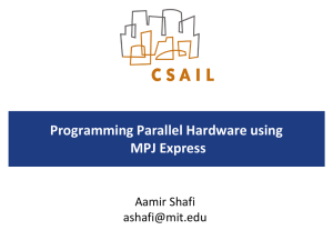 Programming Parallel Hardware using MPJ Express