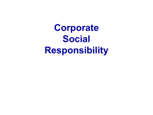 A) Corporate Social Responsibility