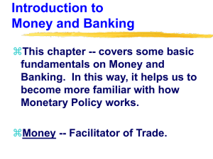 Introduction to Money and Banking