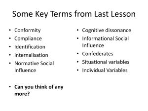 Some Key Terms from Last Lesson