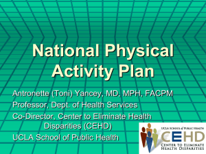 Author - The US National Physical Activity Plan