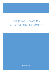 Investing in Women Initiative - Department of Foreign Affairs and Trade