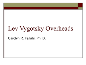 Lev Vygotsky Overheads